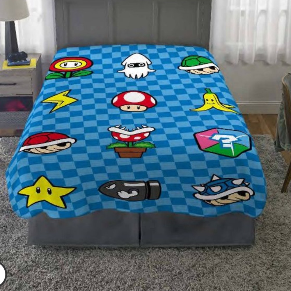 🌸MarioKart Plush Blanket🌸
